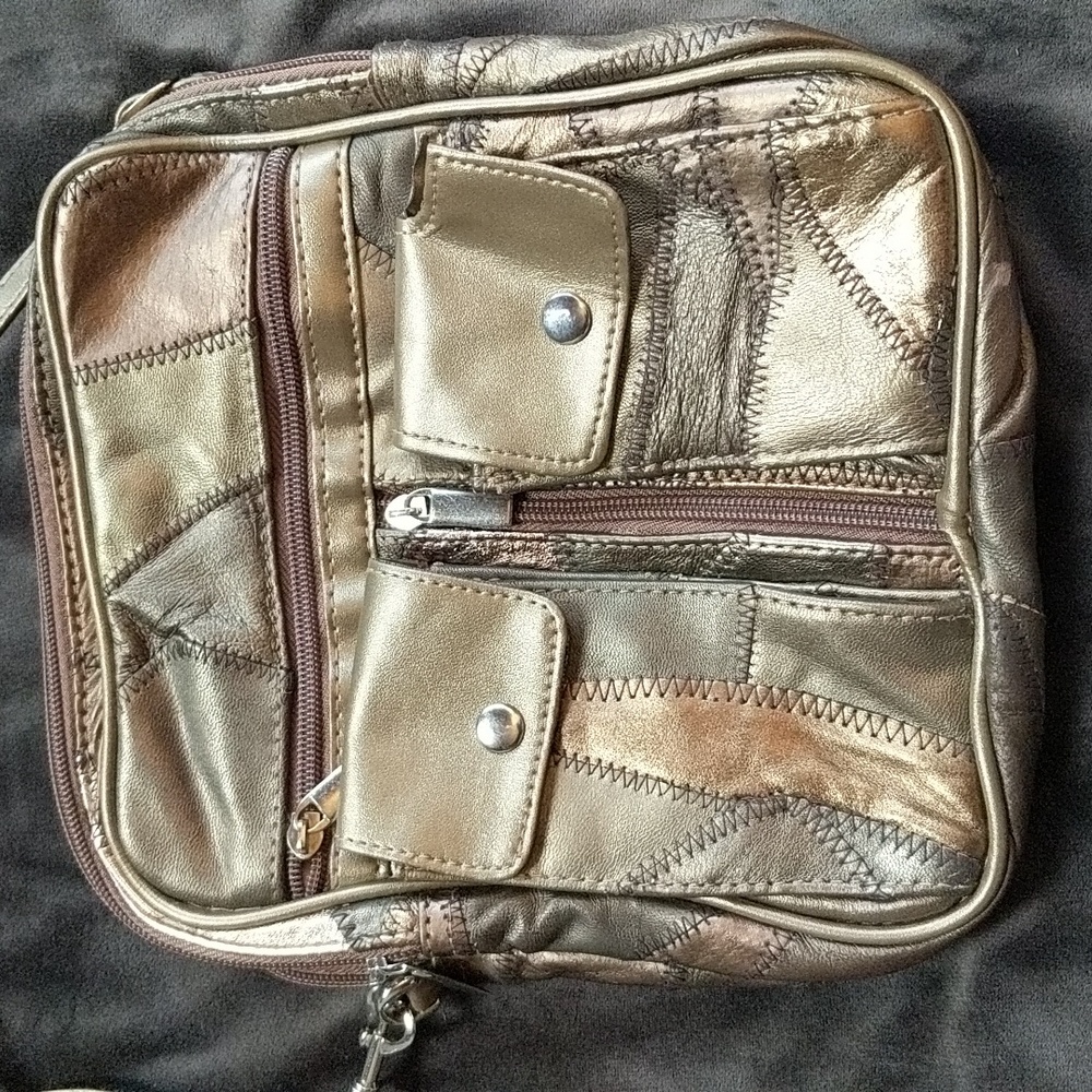 Shades of Gold Patchwork Purse